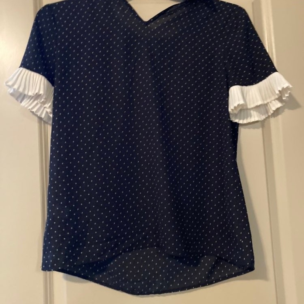 Cece polka dot blouse
